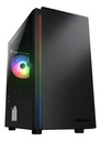 Gabinete PC Mini Tower Negro Con Iluminación Rgb