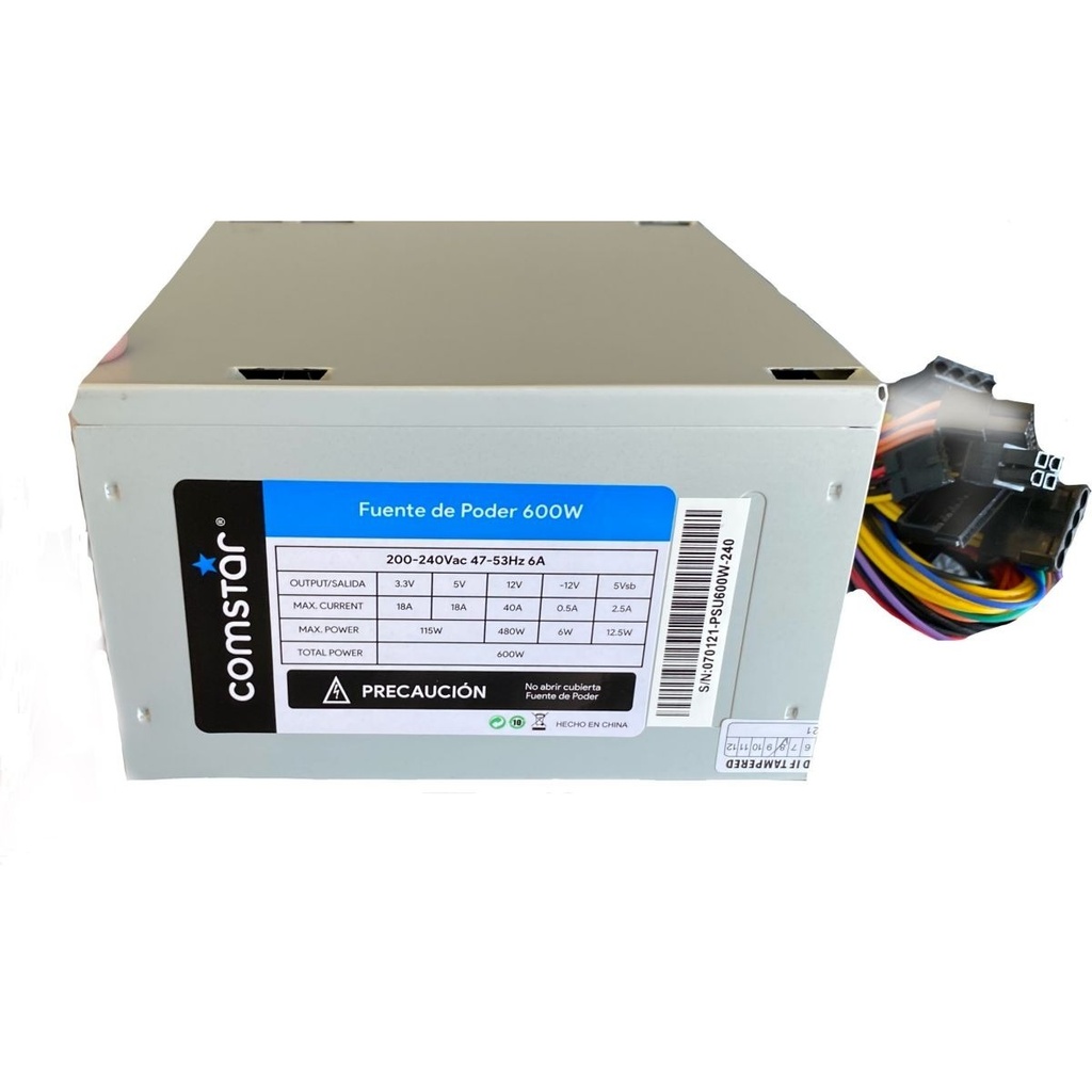 Fuente De Poder Atx 600W No Modular