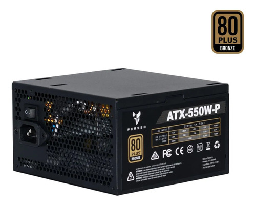 Fuente Atx 550W Perseo 80 Plus Bronze No Modular