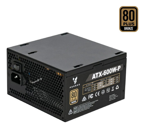 Fuente Atx 600W Perseo 80 Plus Bronze