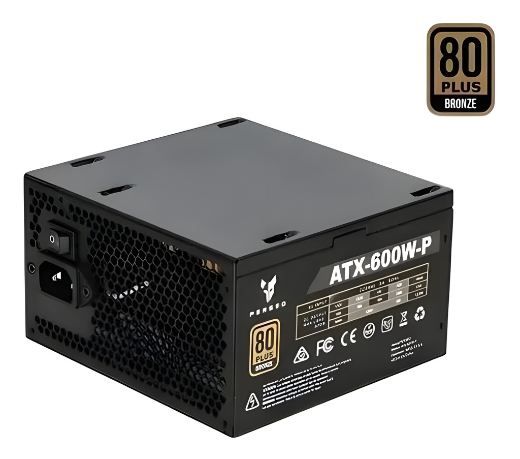 Fuente De Poder Atx 600W 80 Plus Bronze No Modular