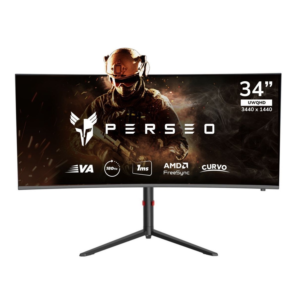 Monitor Gamer Va 34" Uwqhd 180Hz Curvo