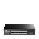 Switch No Administrable 8 Puertos Gigabit 2 Uplinks Sfp PoE+ 120W