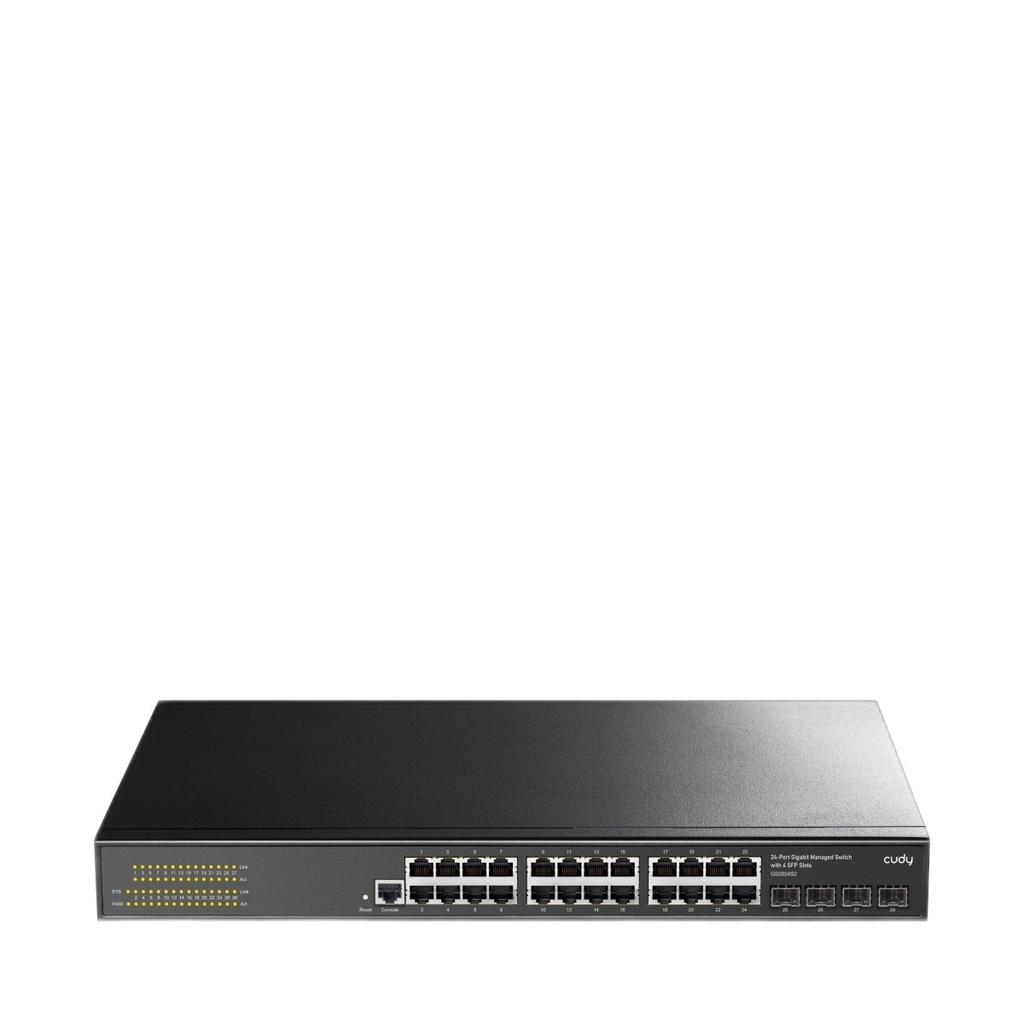 Switch No Administrable 24 Puertos Gigabit 4 Uplinks Sfp