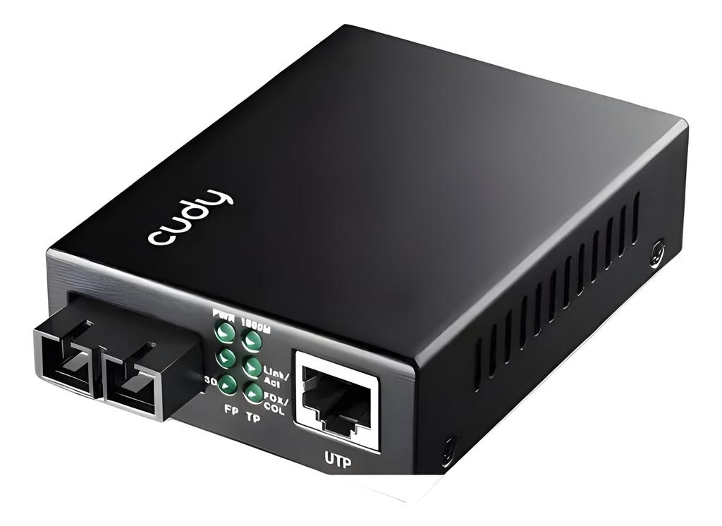 Convertidor De Fibra Óptica 1000Mbps Monomodo 20km SC/UPC