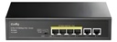 Switch No Administrable 6 Puertos 10/100 2 Uplinks 10/100 PoE+ 65W