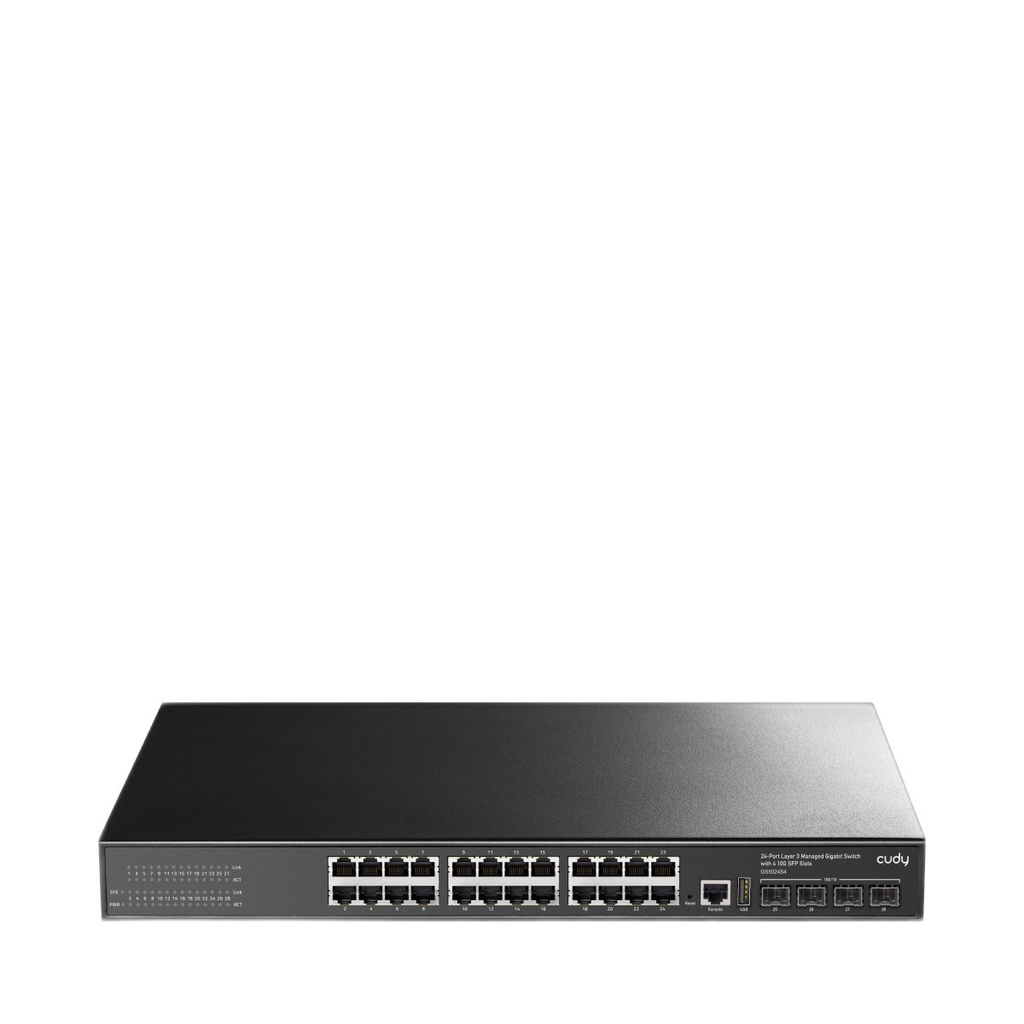 Switch No Administrable 24 Puertos Gigabit 4 Uplinks Sfp+
