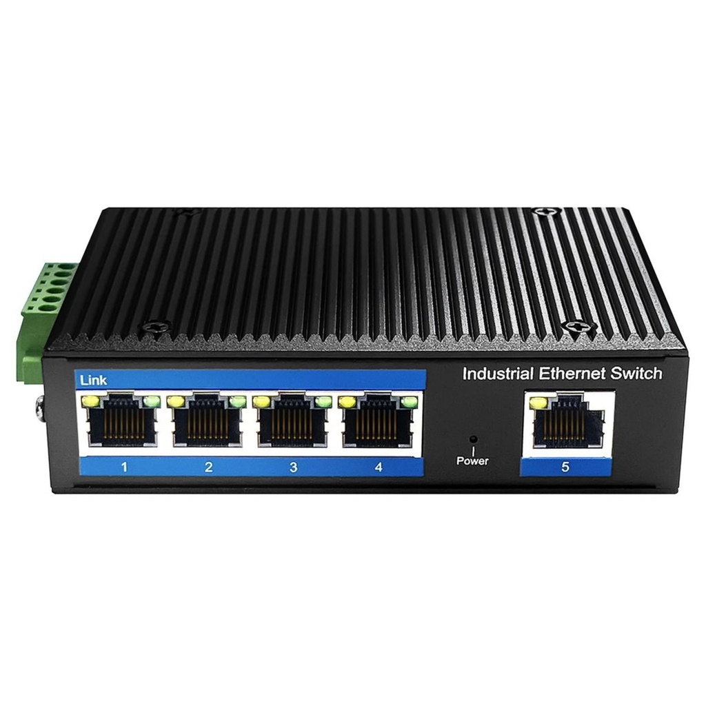 Conmutador Industrial 5 Puertos PoE+