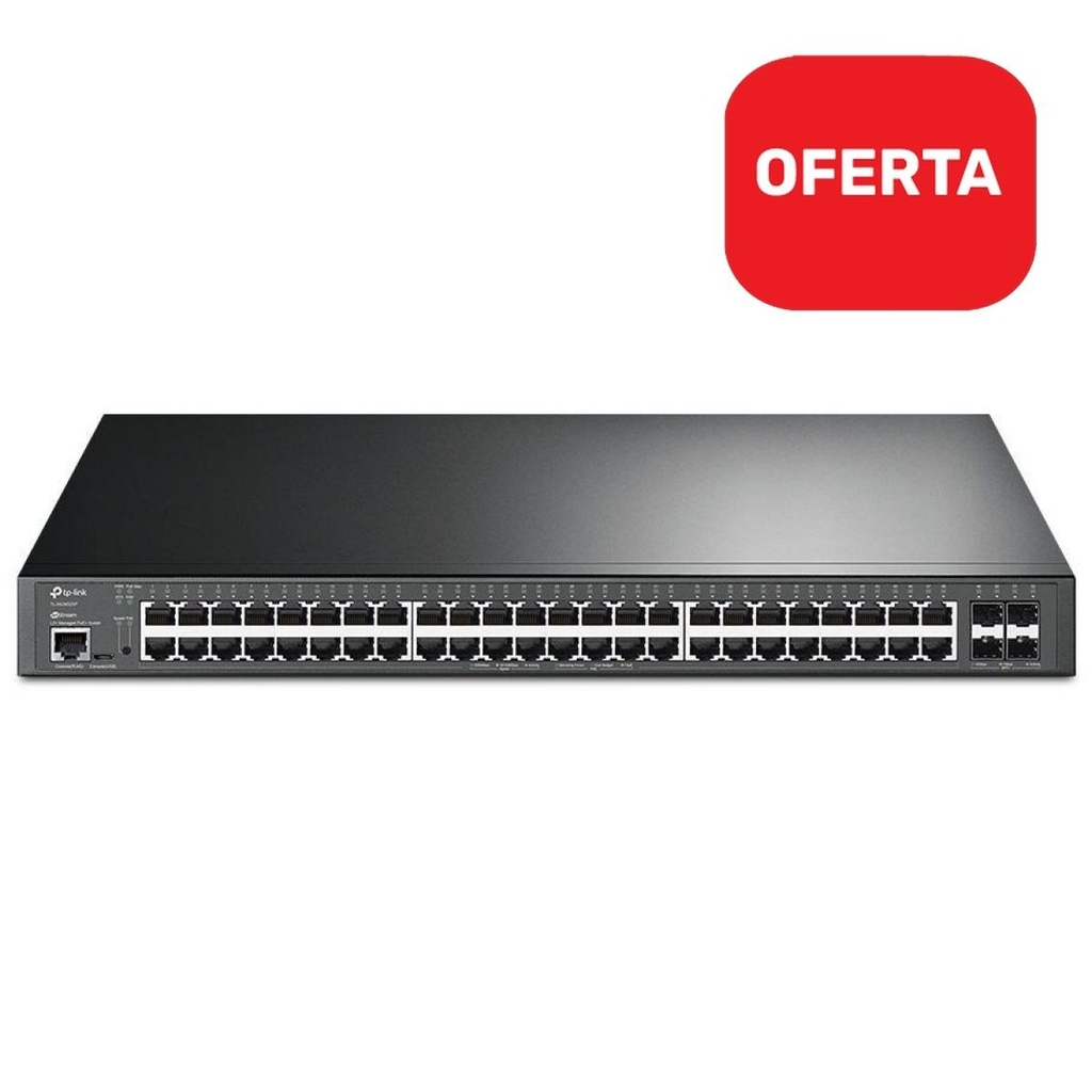 Switch No Administrable 48 Puertos Gigabit PoE+ 500W