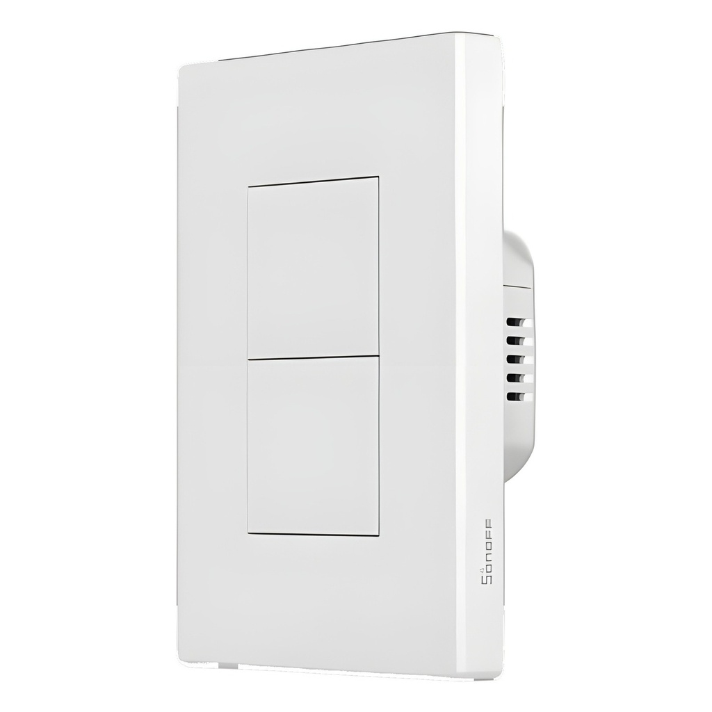 Interruptor Empotrable Doble Blanco