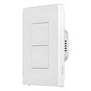 Interruptor Empotrable Doble Blanco
