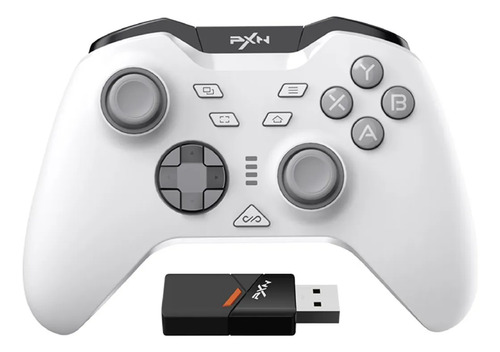 Mando Gaming Blanco USB-C Con Vibración Y Función Macro