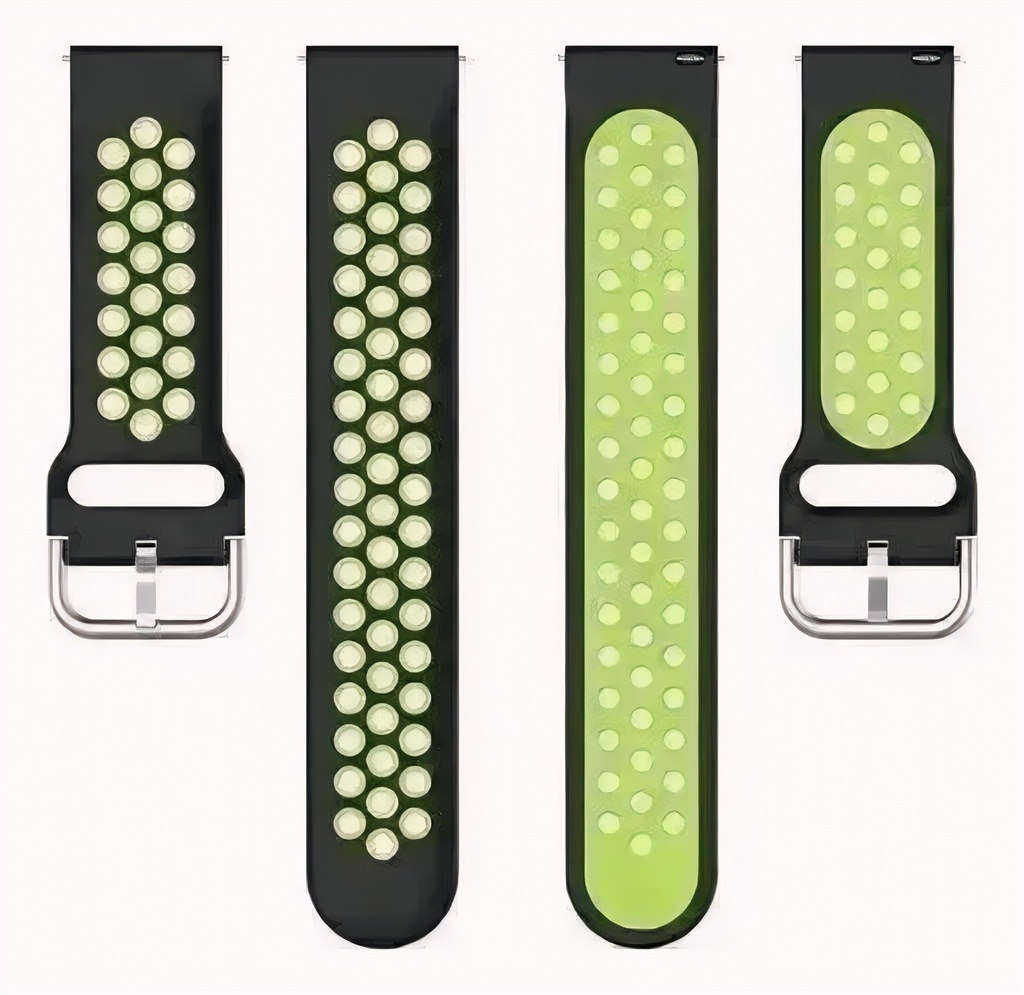 Correa Para Smartwatch Negro Con Verde