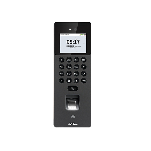 Teclado De Alarma Cableado Biometrico Facial Y Huella Dactilar Con Pantalla LCD Conexión TCP/IP