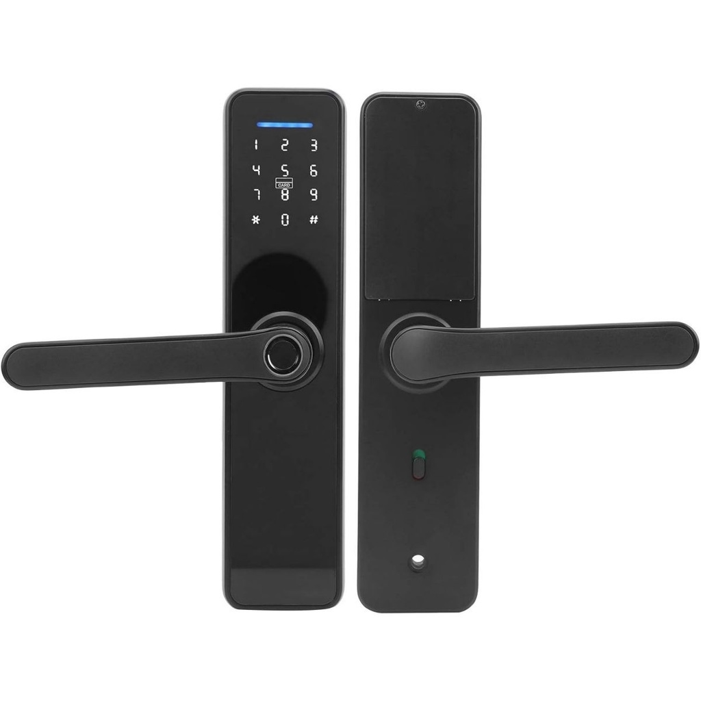 Control De Acceso Biométrico RFID Huella Dactilar 4 Usuarios Tag Propietarios Negro