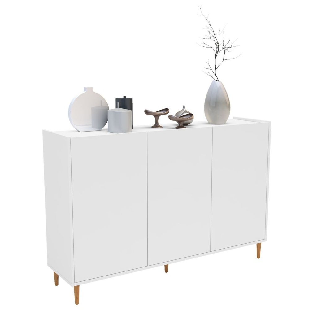 Aparador Blanco 35x136cm H90cm Mdp