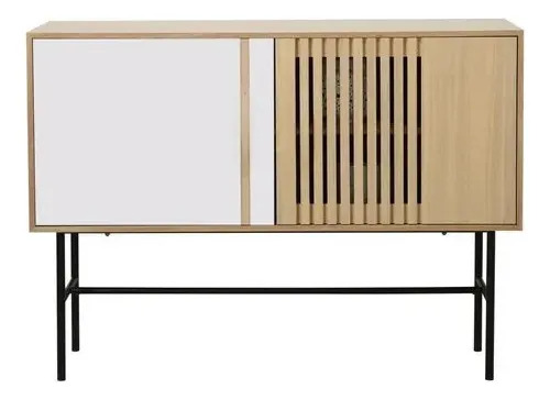 Aparador Madera Paulownia Mdf 110x35x80 Unsi Furniture