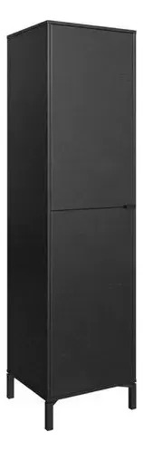 Armario Multiuso Negro 40x50cm H194cm Mdp