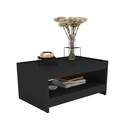 Mesa Central Negro 70x45cm H33cm Mdp