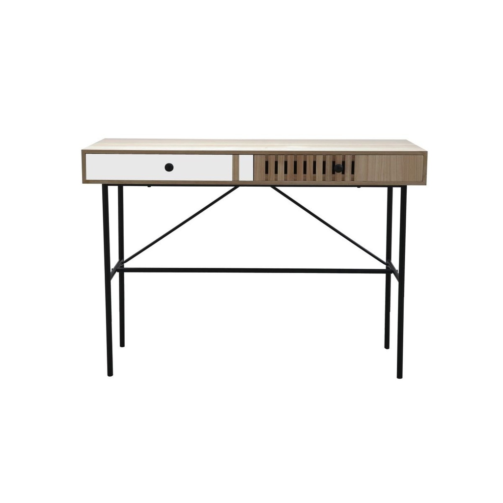 Mesa Arrime 110x40x77cm Madera Mdf Acero