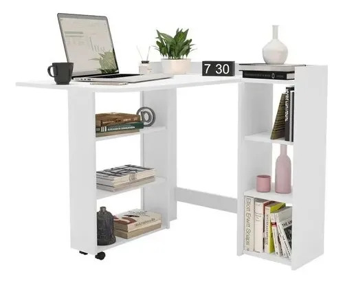 Escritorio Rebatible Blanco Mdp