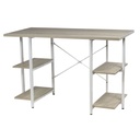 Escritorio Metal 120x60x76.5cm Madera Y Mdf Maderado/Blanco