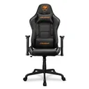 Silla Gamer Negro Cuero PVC Reposabrazos 2D Reclinable Peso Maximo 120kg