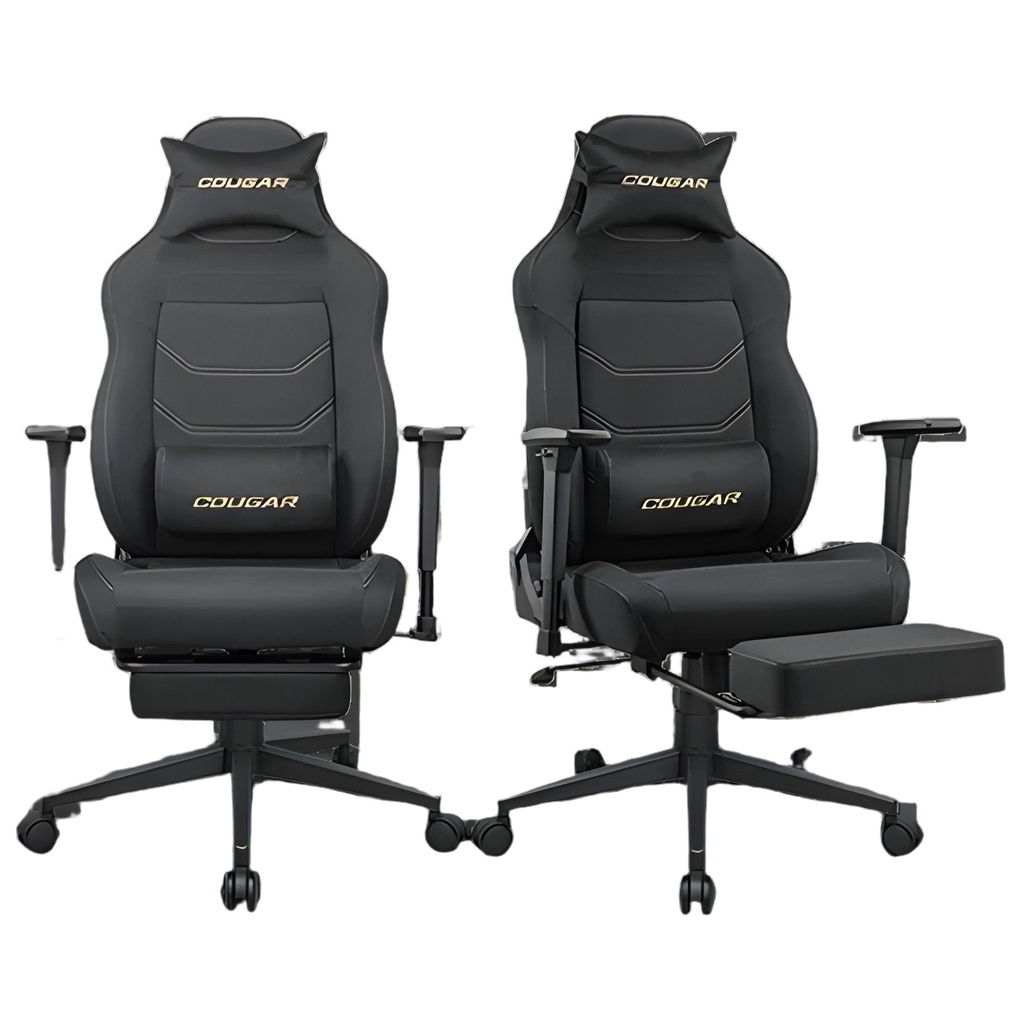 Silla Gamer Negro Terciopelo Reposabrazos 3D Reclinable 120kg