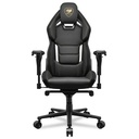 Silla Gamer Negro Cuero Sintético 136Kg