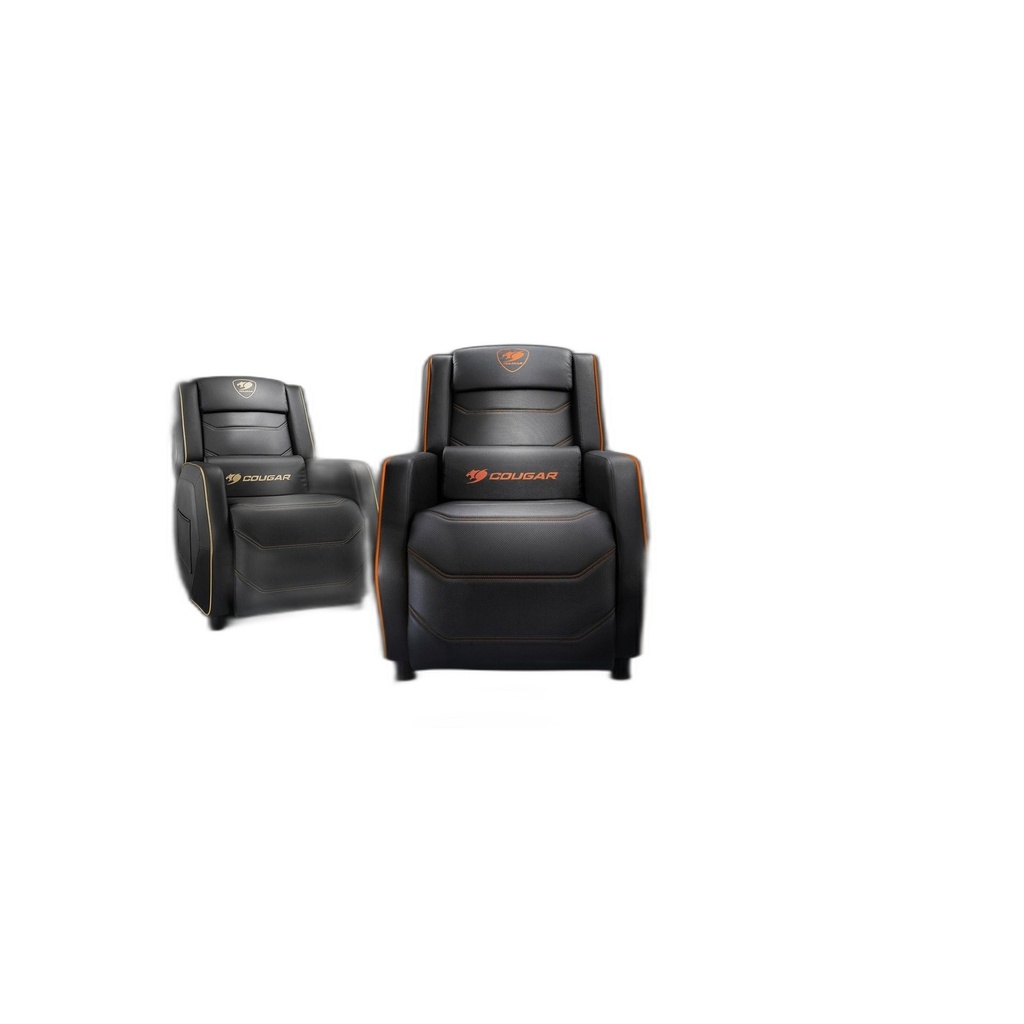 Silla Gamer Naranja Cuero Pu Reclinable 160 Kg