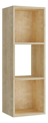 Estantería De Nichos Madera Clara 2530 Cm H=90cm Mdp