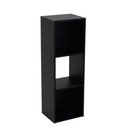 Estante De Nichos Negro 25x30cm H90cm Mdp