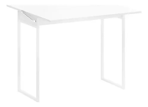 Mesa Plegable Blanco/Cromo Acero/MDP 92x44.5cm