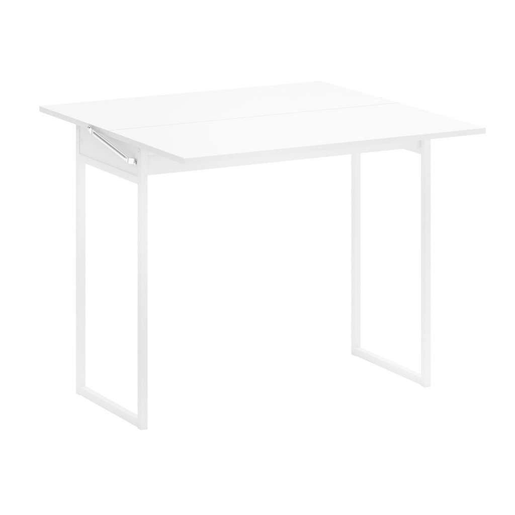 Mesa Plegable Blanco/Cromo Acero/MDP 92x44.5cm