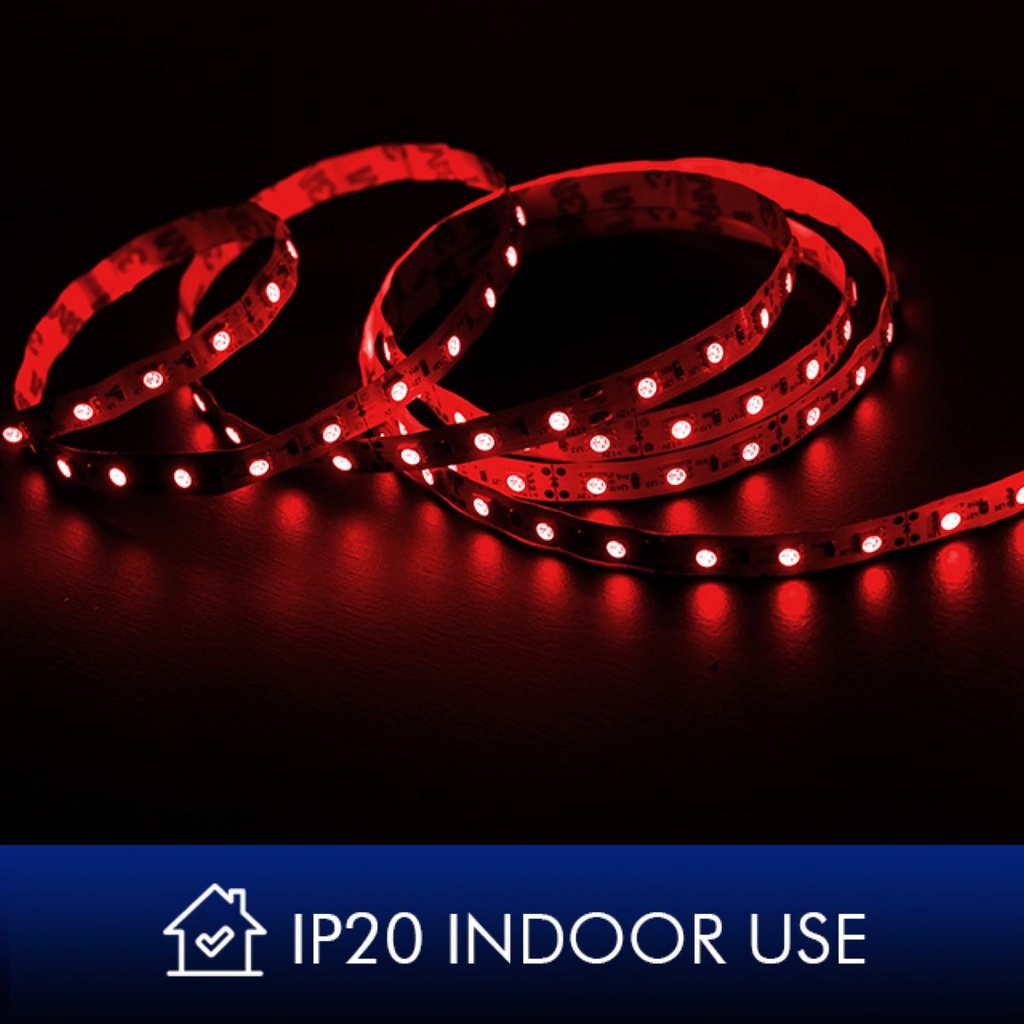 Cinta Led Rojo 5m Ip20
