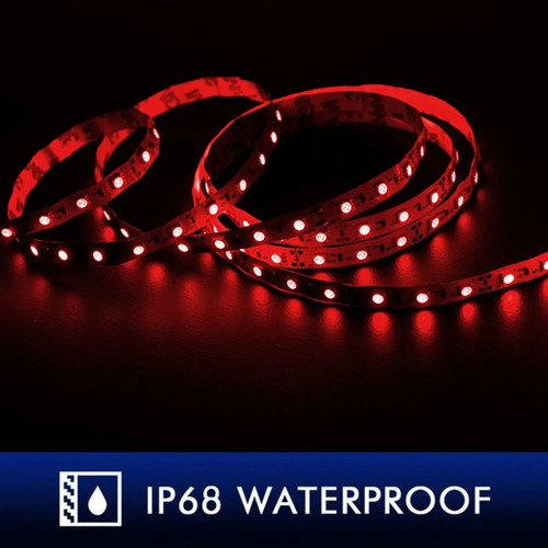 Cinta LED 5m Ip68 Roja De Marcas Varias