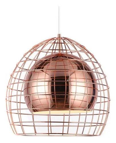 Luminaria Ovo Cage Cobre Unsi Furniture