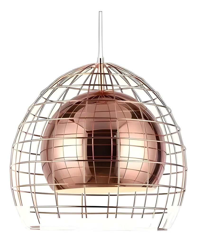Luminaria Ovo Cage Cobre