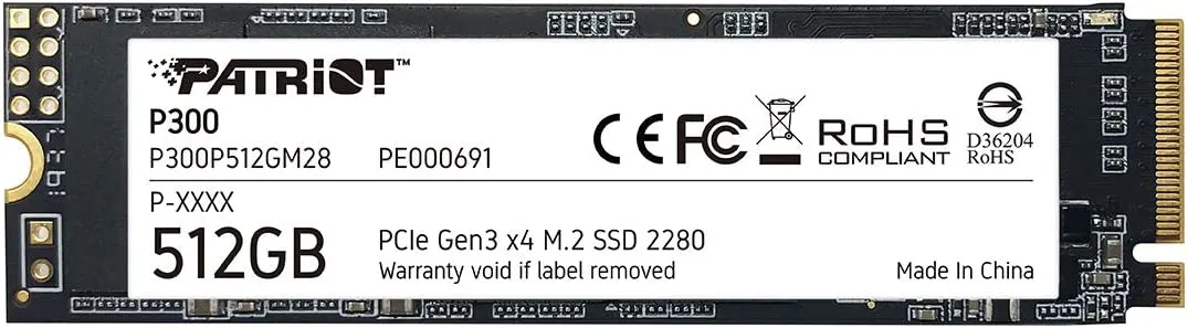 PATRIOT SSD P300 512GB M.2 2280 NVME