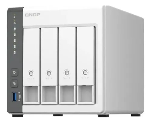 Servidor Nas Qnap Turbostation Ts-433 4 Bahías Sata 6Gb/s Raid Gigabit Ethernet 4GB RAM