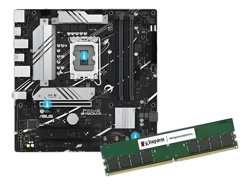 Motherboard Intel B760 Lga1700 Ddr5 Pcie 4.0 Compatible Con Intel Core i5/i7 Micro Atx
