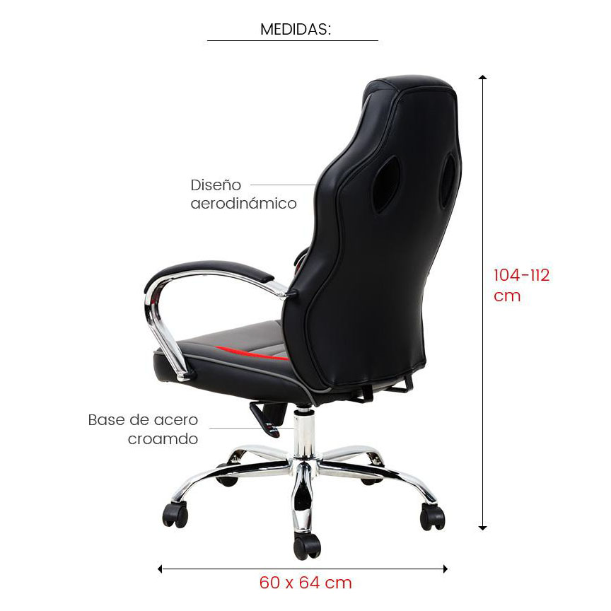 Silla Gaming Nibio Rookie Roja