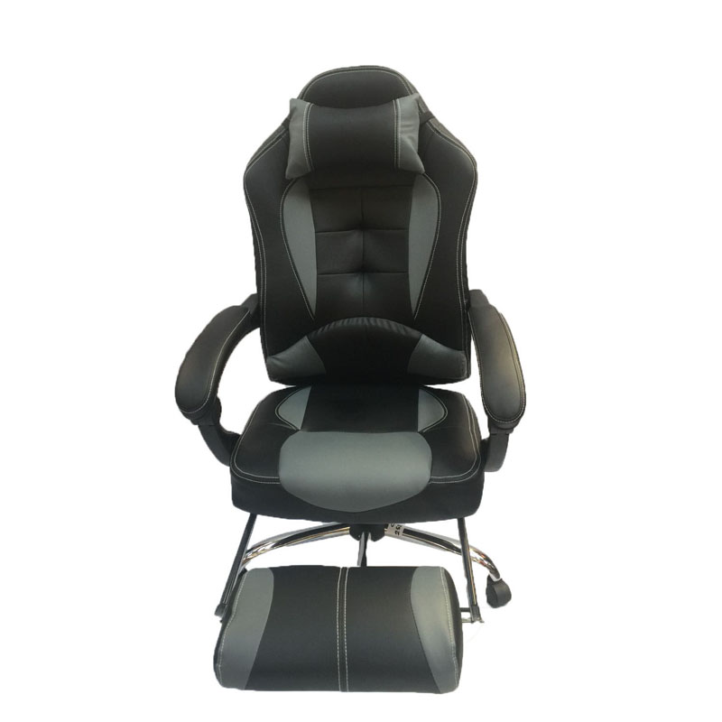 Silla Gaming Reclinable Negro/Gris