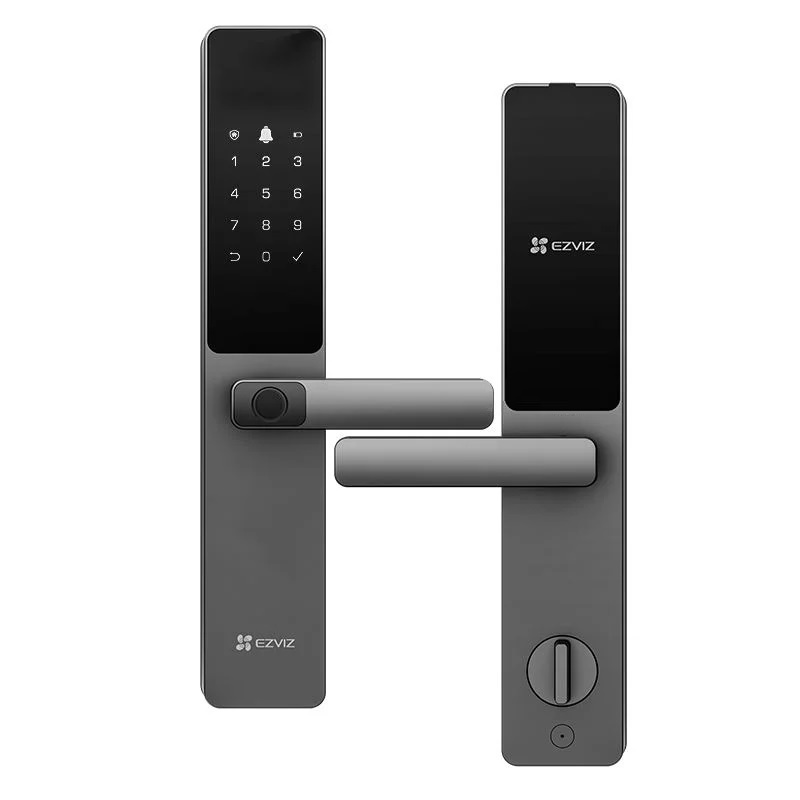 Cerradura Inteligente con Lector de Huella Dactilar EZVIZ CS-DL05 1 Bulón Rectangular Gris Metalizado