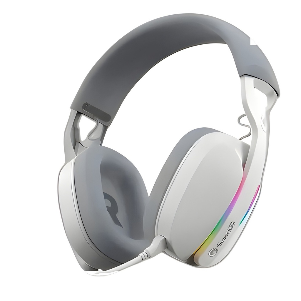 Auricular Gamer Rgb Bluetooth Estéreo Con Micrófono Desmontable