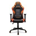 Silla Gamer Negro Cuero Pu Reposabrazos 3D Reclinable 120kg