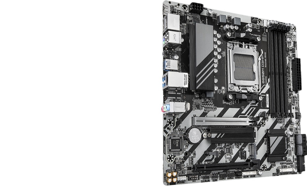 Motherboard Amd B850m D3hp Am5 Ddr5 Pcie 5.0 Compatible Ryzen 7000/8000/9000 Micro Atx