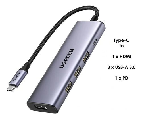 Hub USB-C 5 Puertos Ugreen