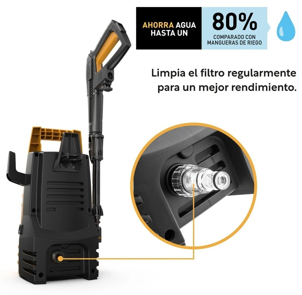 Hidrolavadora 1400W 103 Bar Negro