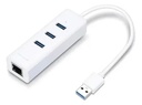 Adaptador USB Con Hub De 3 Puertos USB 3.0 Y Ethernet Gigabit Tp-Link